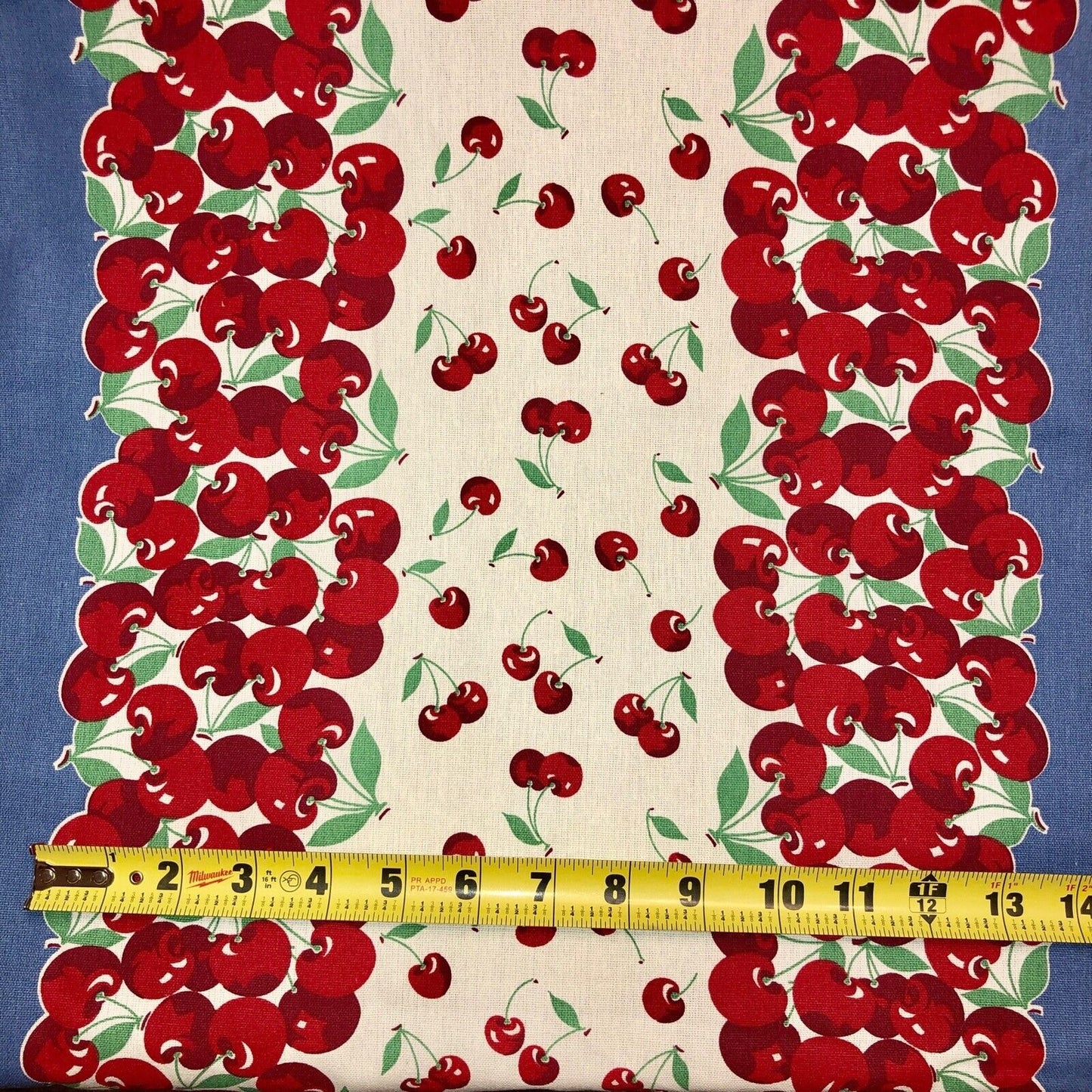 MODA 100% cotton toweling fabric Very Cherry - 920-158 - 16 in wide x 36 in - free shipping to USA