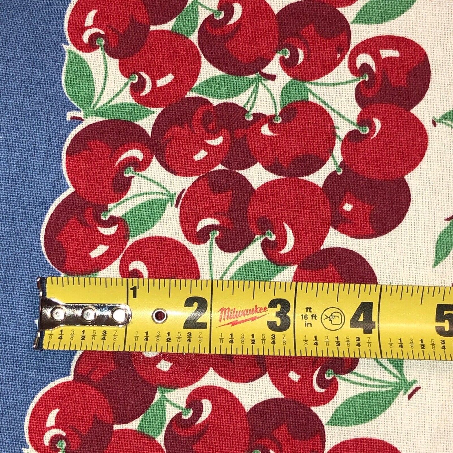 MODA 100% cotton toweling fabric Very Cherry - 920-158 - 16 in wide x 36 in - free shipping to USA