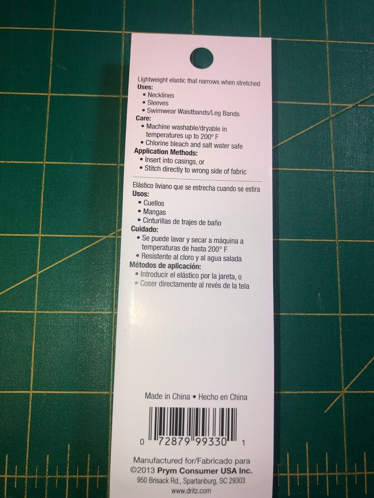 Dritz 1/4"" braided elastic Set of 3 packages - 1/4" wide X 3 yard - BLACK 9330B - free ship to USA