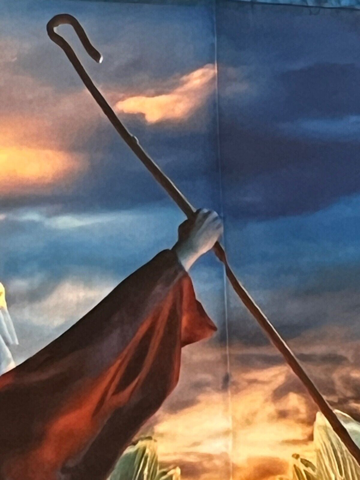 Moses Parts The Sea 100% cotton fabric panel approx 36 tall x 44/45 wide Faith - free ship to USA