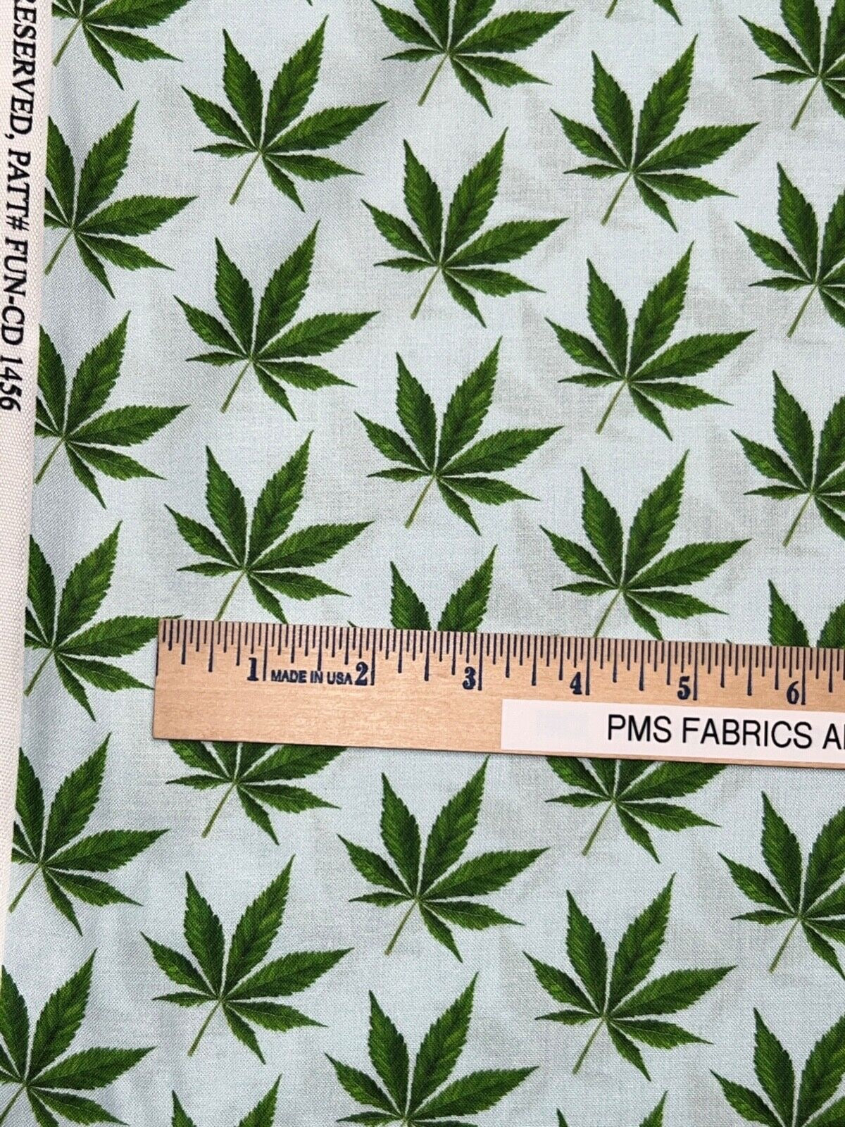 TT Cannabis Leaves Digitally printed 100% cotton fabric by the yard 36x44 CD1456 - free ship to USA