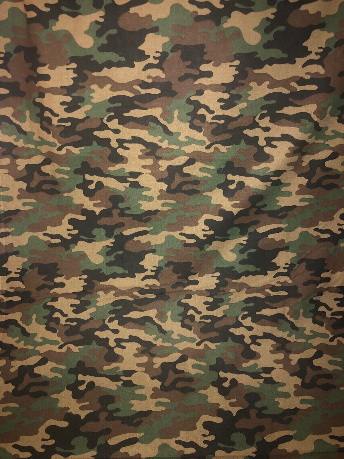 MDG CAMO 100% med cotton fabric by the yard 36 x 44 inches - Army Green - greens brown Military - free shio to USA