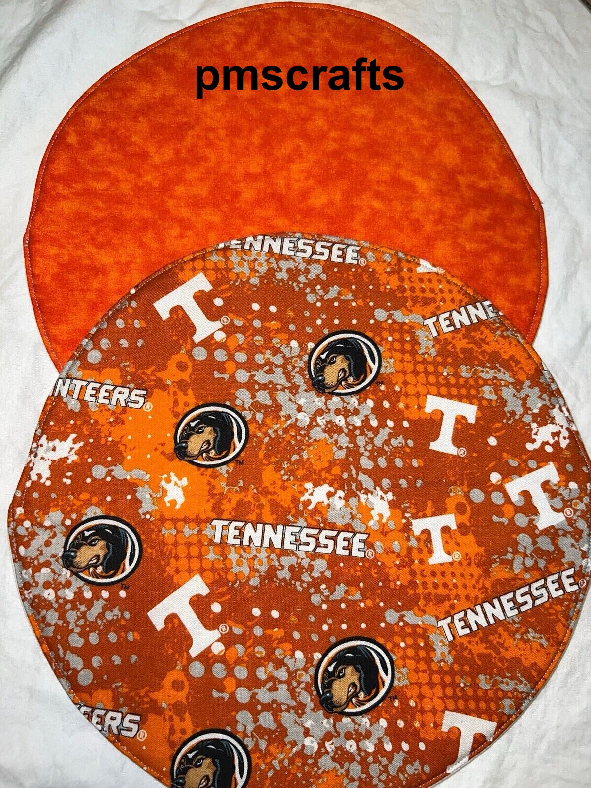Free Ship to USA - Microwave Tortilla Warmer Tennessee Vols Splatter print - These are approximately 11" across - hand made