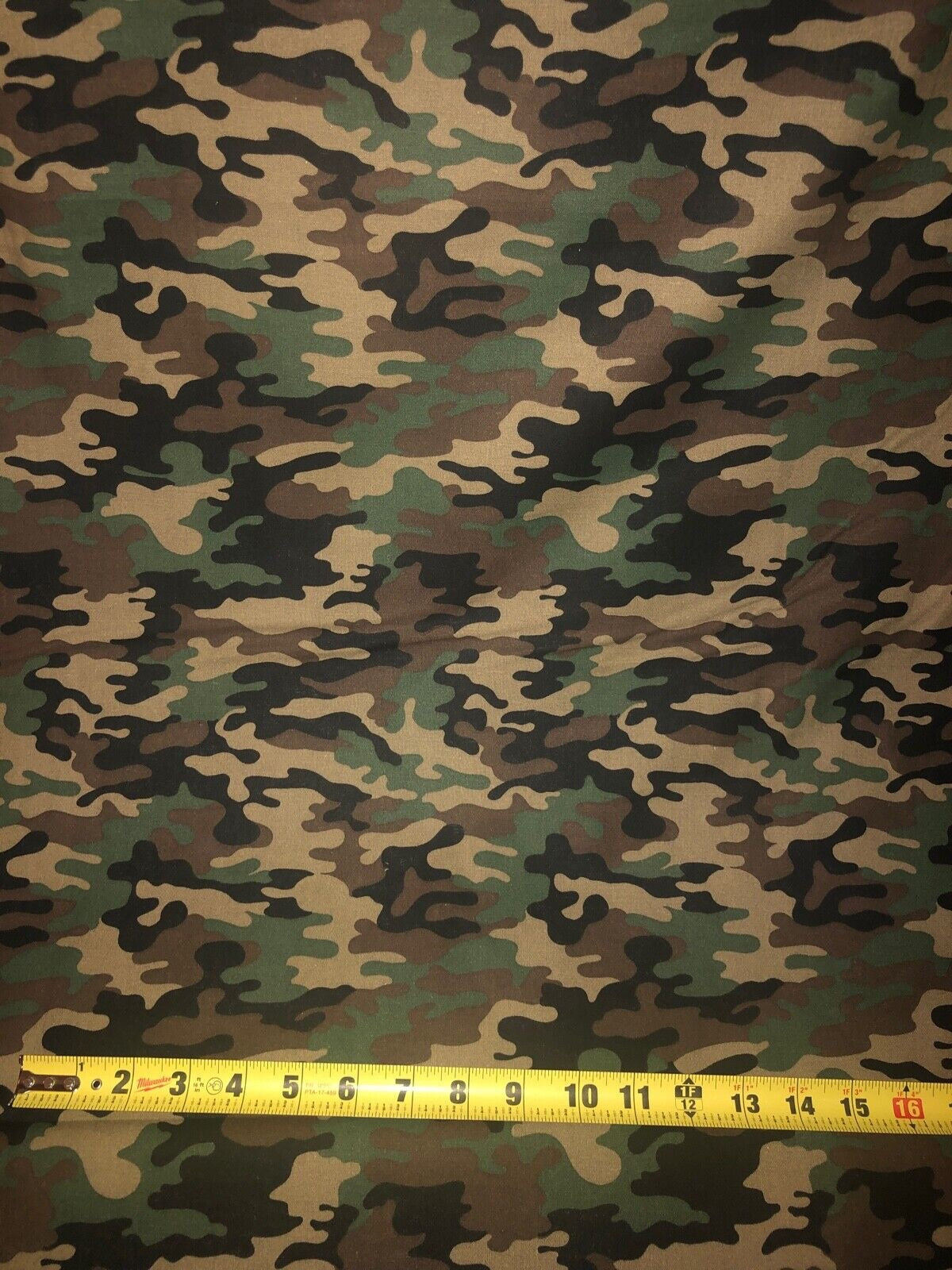 MDG CAMO 100% med cotton fabric by the yard 36 x 44 inches - Army Green - greens brown Military - free shio to USA