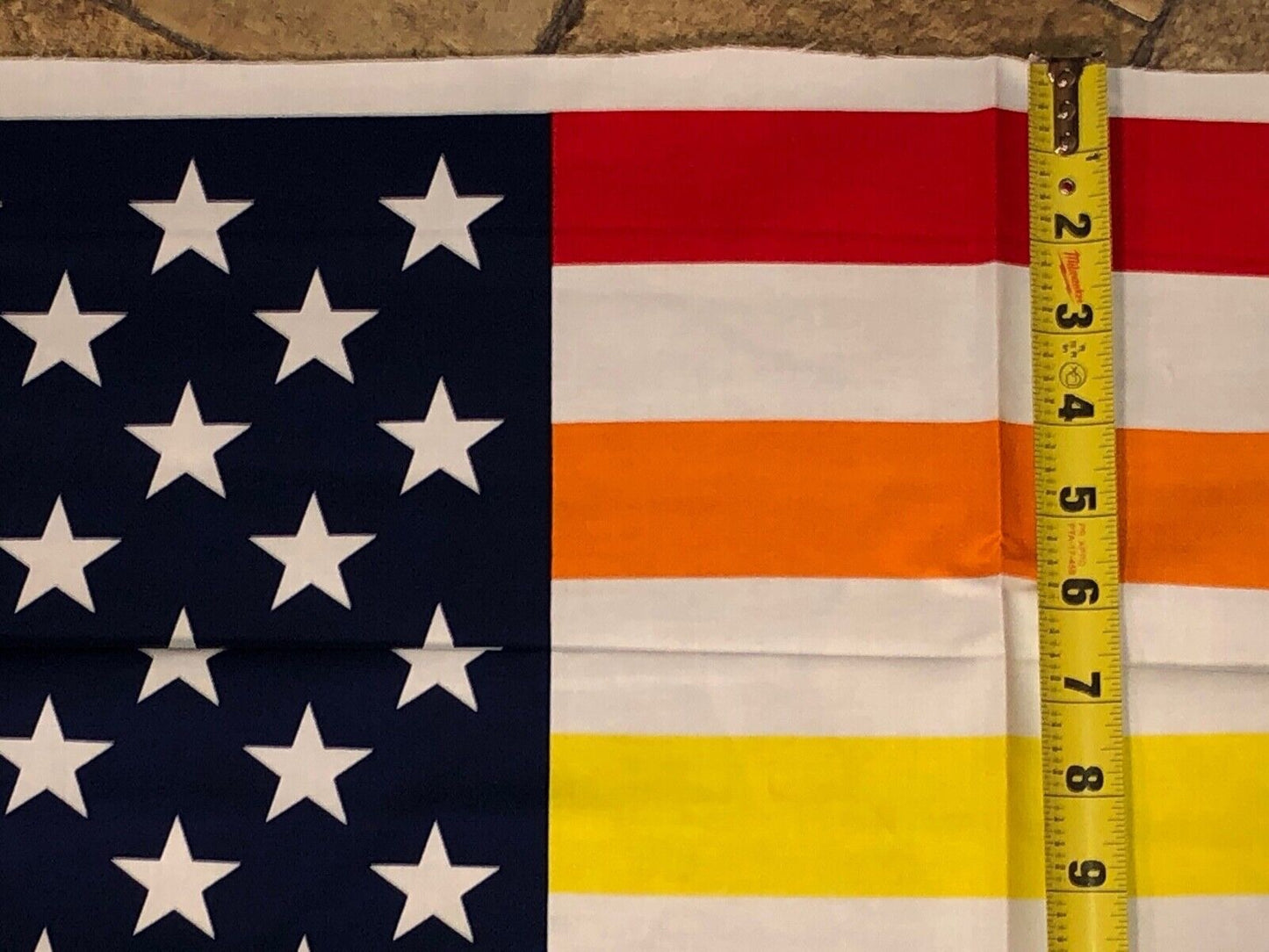 RK LGBT Rainbow Pride Flag 100% cotton fabric panel appr 23 x 44 not ready made - free ship to USA