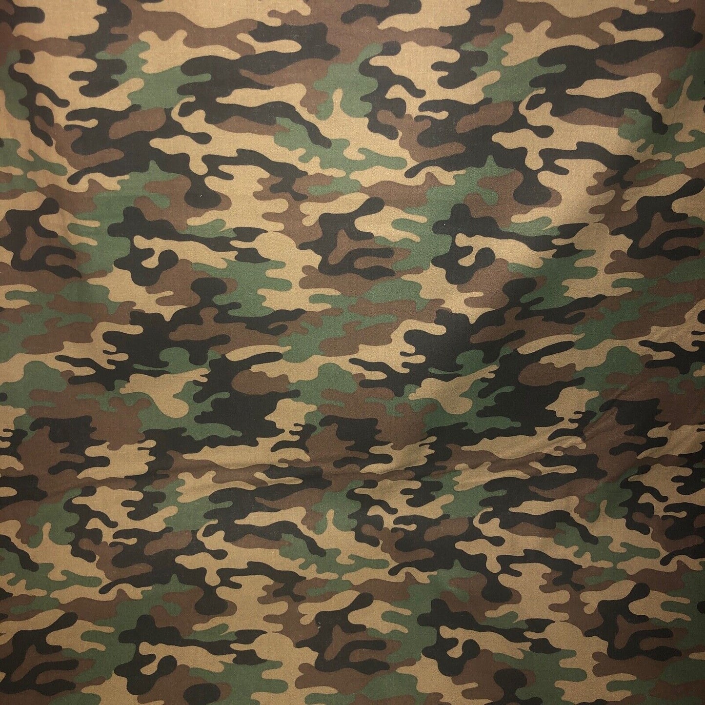 MDG CAMO 100% med cotton fabric by the yard 36 x 44 inches - Army Green - greens brown Military - free shio to USA