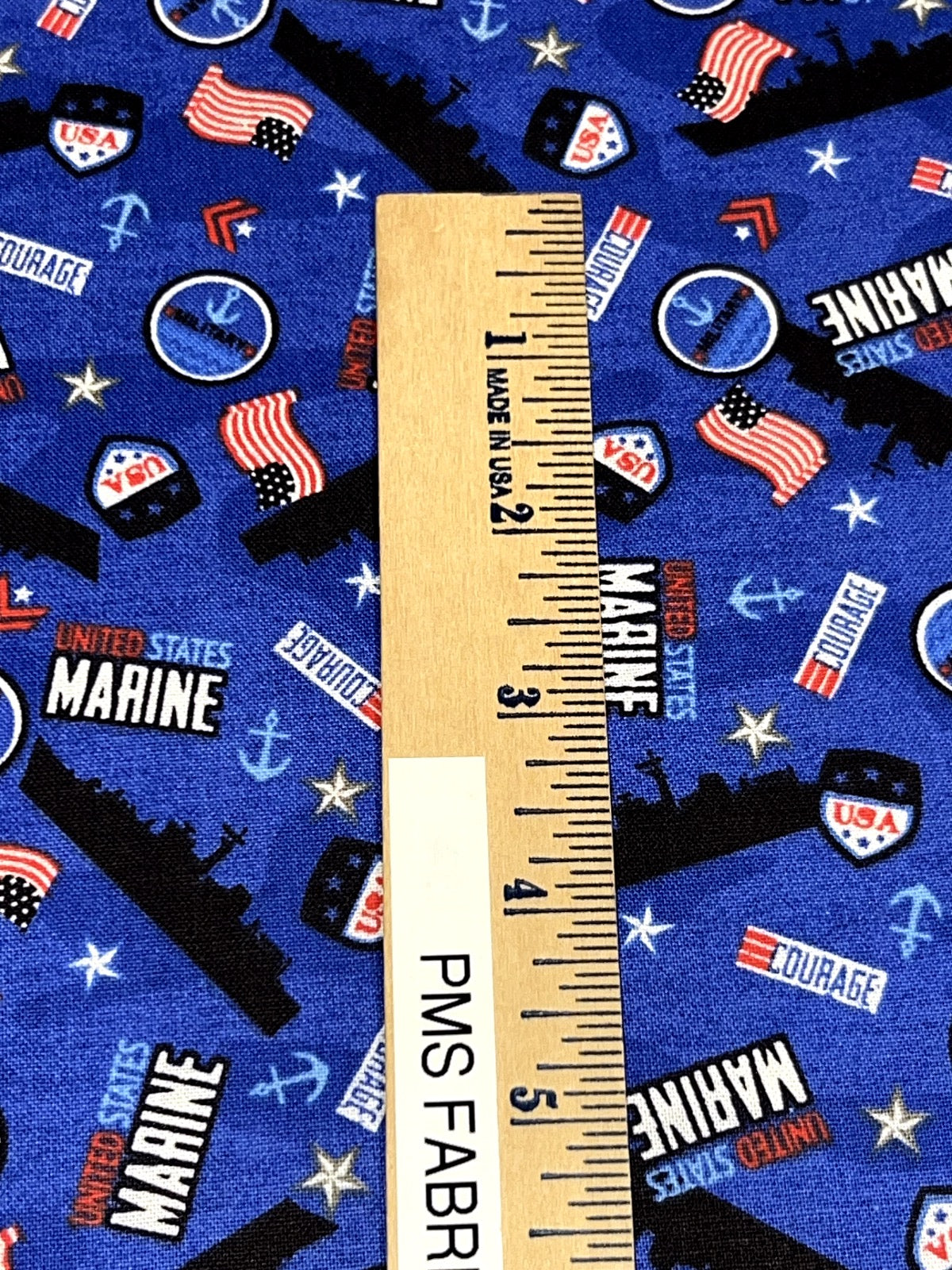 United States Military US Marines 100% med cotton fabric by the yard #16 USMC - free ship to USA