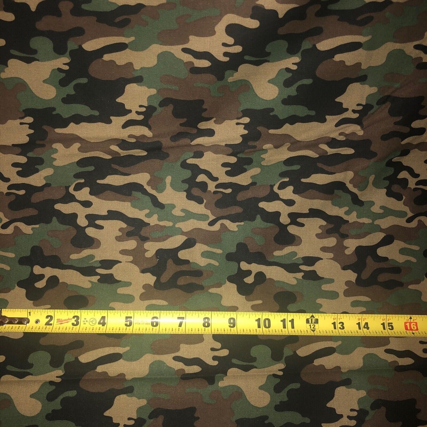MDG CAMO 100% med cotton fabric by the yard 36 x 44 inches - Army Green - greens brown Military - free shio to USA