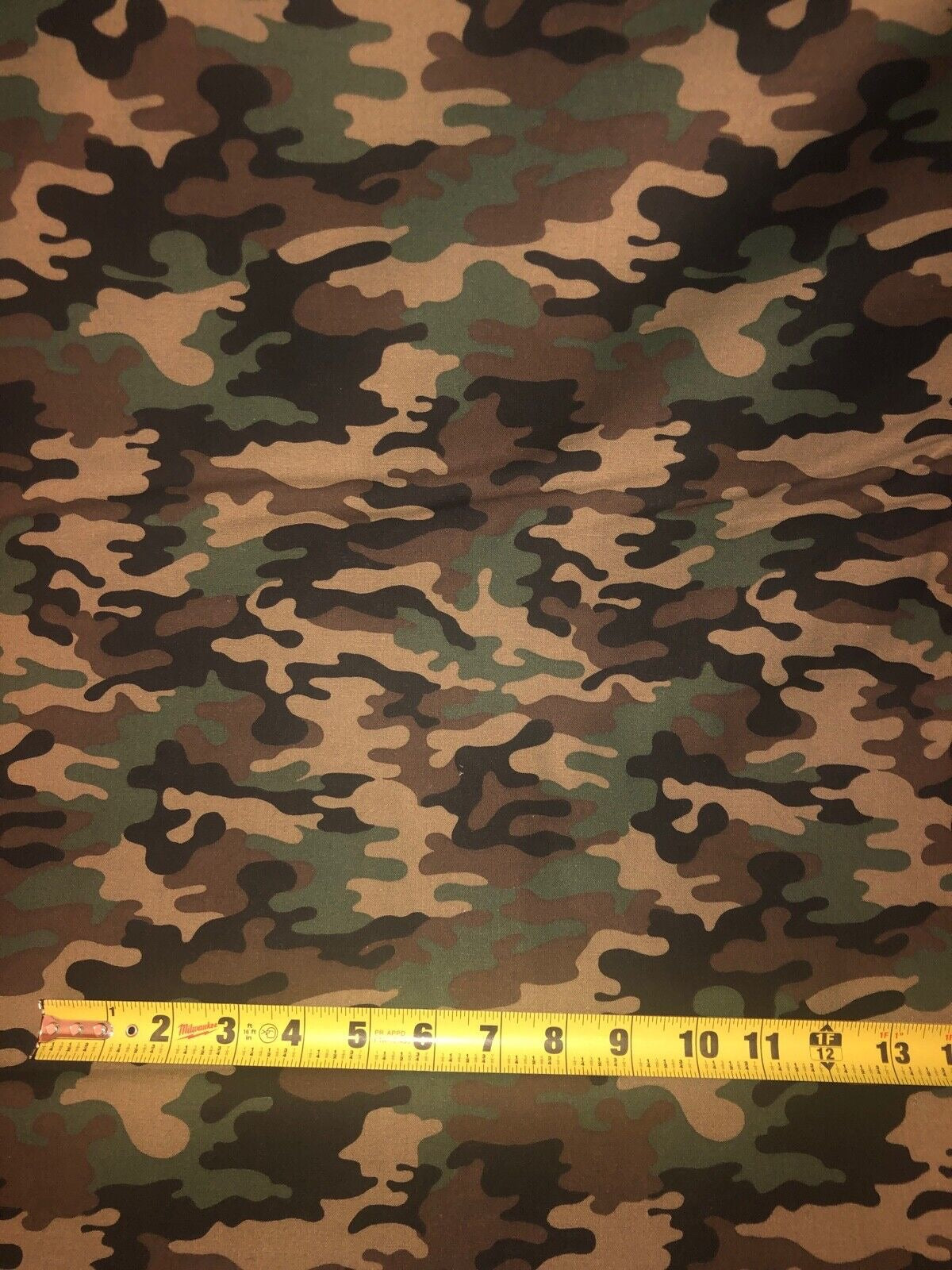 MDG CAMO 100% med cotton fabric by the yard 36 x 44 inches - Army Green - greens brown Military - free shio to USA