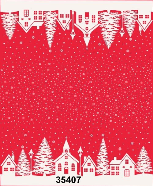 MODA Christmas Village Apron and Hanging towel Kit #3 - 100% med cotton fabric - 2 fabrics and the pattern included - Christmas Holiday (Copy) (Copy)